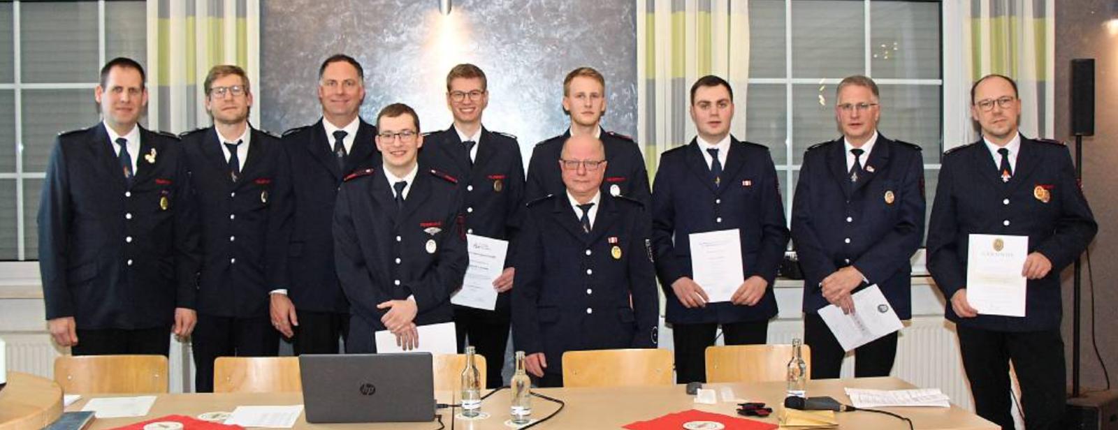 Löschgruppe Drewer eröffnet 2025 mit Versammlung